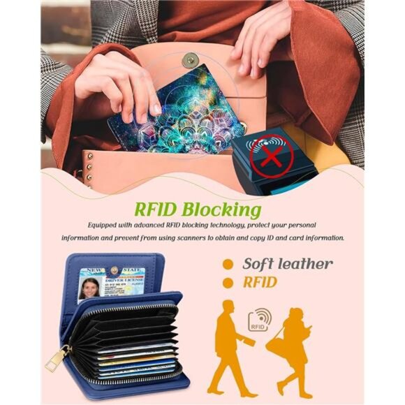 Credit Card Holder Wallet for Women Hena - Picture 5 of 6